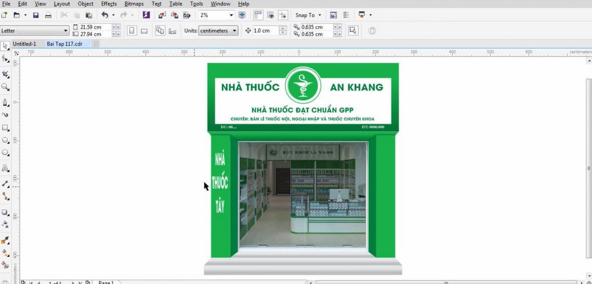 Sản phẩm 1 của học viên coreldraw tại Bình Thạnh
